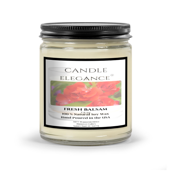 Experience a refreshing and woodsy aroma in your home with our 100% natural soy wax blend candles. Made with a perfect combination of quality and sustainability, our expertly combined scents of balsam, eucalyptus, fir branches, and cedarwood will bring a cool and refreshing atmosphere to any room. Black matte lid included.