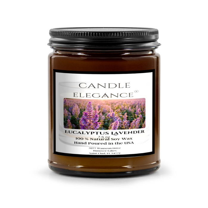 Experience the calming and pleasant aromas of Eucalyptus Lavender candles. Crafted with a natural blend of soy ingredients, this balanced combination of scents and grounding herbs will transport you to a peaceful retreat. Ideal for gifting on any occasion, these candles provide 50-60 hours of burn time using a 100% cotton wick and without the use of harmful chemicals. Elevate any environment with the natural beauty and pure air of home, work, or travel.