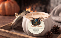 Autumn Nights Ceramic Pumpkin Candle