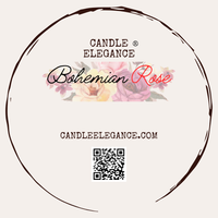 Bohemian Rose Candle.