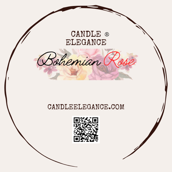 Bohemian Rose Candle.