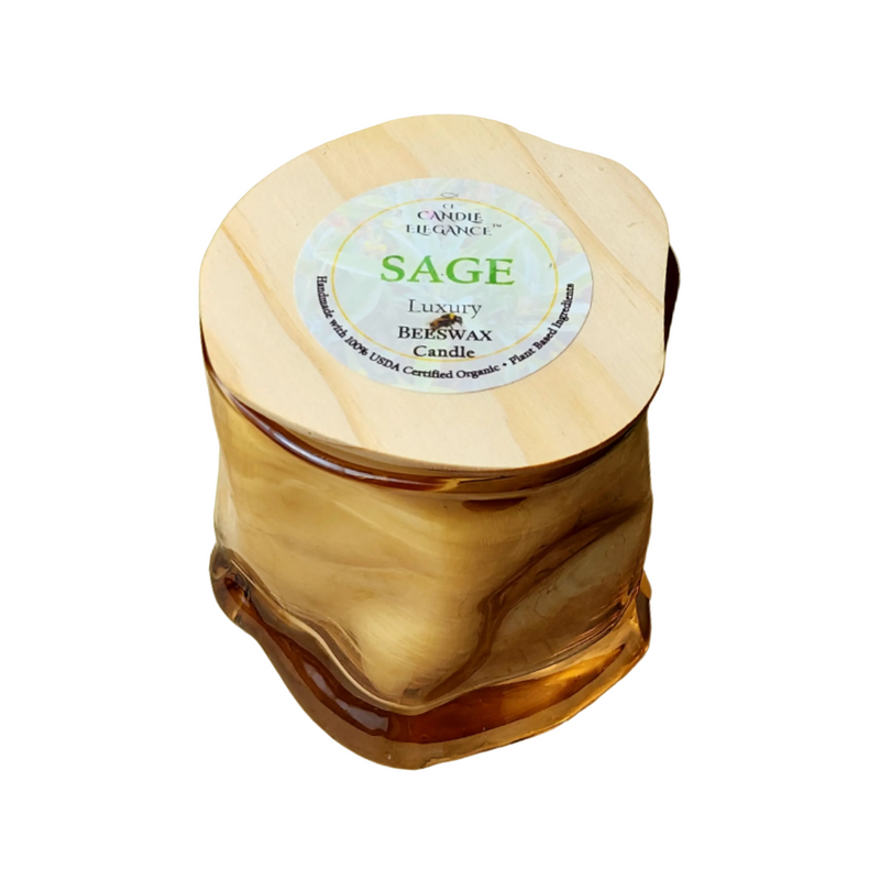 Candle Elegance Sage Luxury Candle may evoke benefits that are difficult to measure in modern terms, but it can offer tremendous remedies for physical, emotional, spiritual, or mental imbalances, clearing negative energy, centering, cleansing, healing, and gifting.